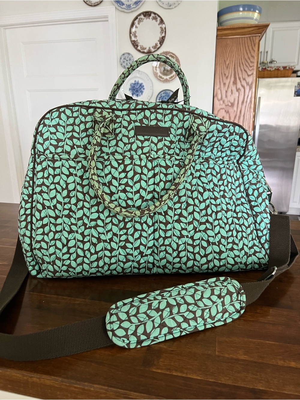Vera Bradley Weekender, Shower Vines Retired Pattern